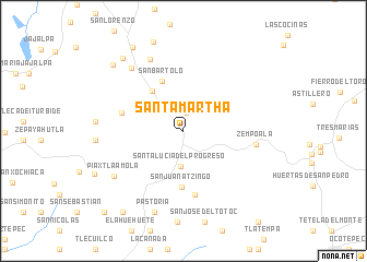 map of Santa Martha