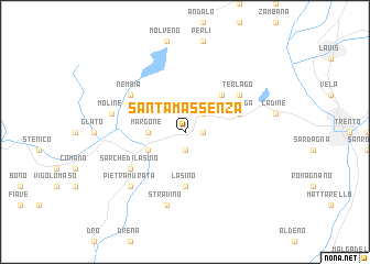 map of Santa Massenza