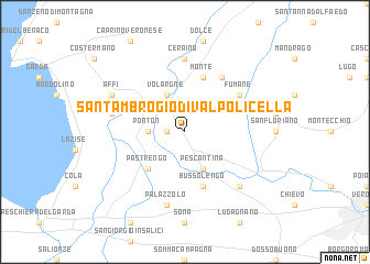 map of SantʼAmbrogio di Valpolicella