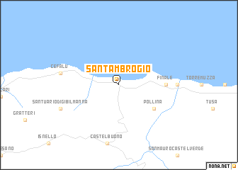 map of SantʼAmbrogio