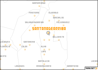 map of Santana de Arriba