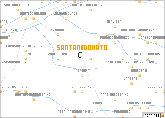 map of Santana do Mato