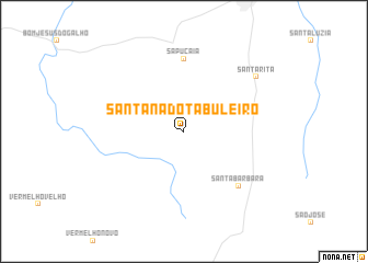 map of Santana do Tabuleiro