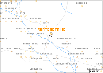 map of SantʼAnatolia