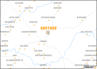 map of Santana