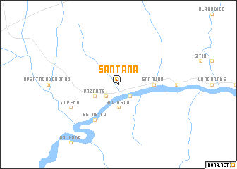 map of Santana