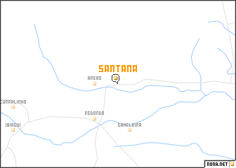 map of Santana