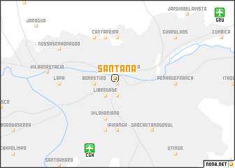 map of Santana