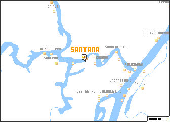 map of SantʼAna