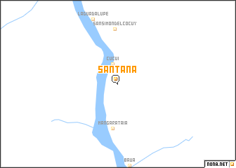 map of Santana