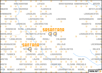 map of Santana