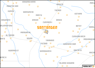 map of Santander