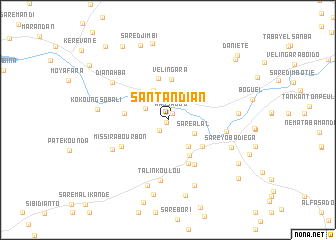 map of Santandian