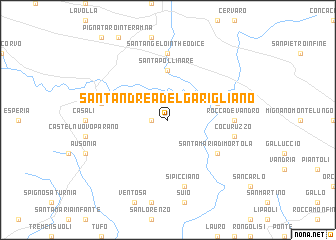 map of SantʼAndrea del Garigliano