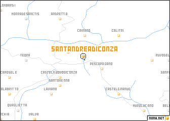 map of SantʼAndrea di Conza