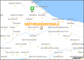 map of SantʼAndrea in Casale