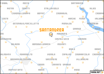 map of SantʼAndrea