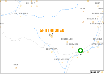 map of Sant Andreu