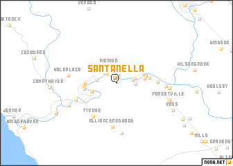 map of Santa Nella