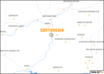map of Santanésia