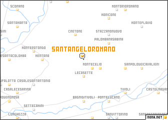 map of SantʼAngelo Romano