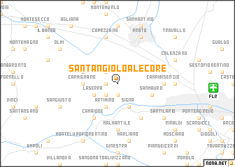 map of SantʼAngiolo a Lecore