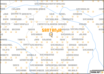 map of Santanjã