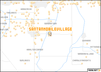 map of San Tan Mobile Village