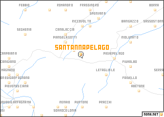 map of SantʼAnna Pelago