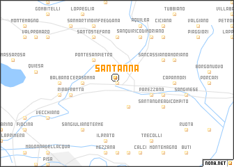 map of SantʼAnna