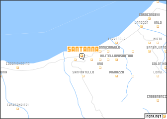 map of SantʼAnna