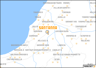 map of SantʼAnna