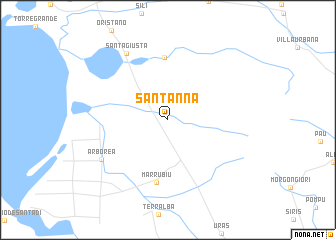 map of SantʼAnna