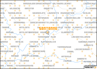 map of Santanne