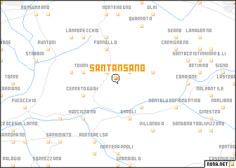 map of SantʼAnsano