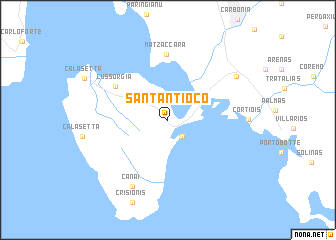 map of SantʼAntìoco