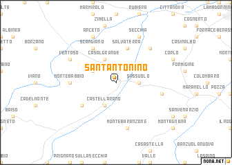 map of SantʼAntonino