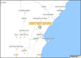 map of SantʼAntonino