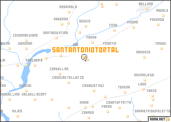 map of SantʼAntonio Tortal