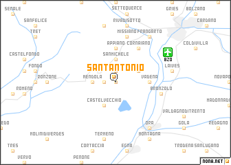 map of SantʼAntonio