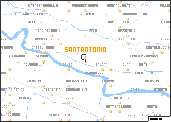 map of SantʼAntonio