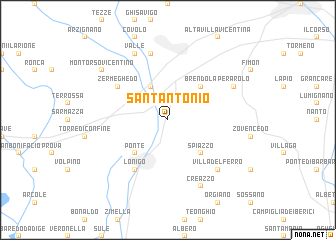 map of SantʼAntonio