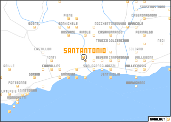 map of SantʼAntonio