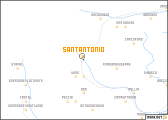 map of SantʼAntonio