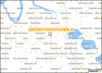 map of Santanto Serifu MʼBalo