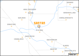 map of Santan