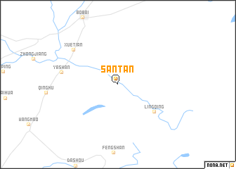 map of Santan