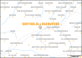 map of Santa Olalla de Bureba