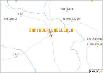 map of Santa Olalla del Cala