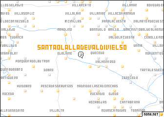 map of Santa Olalla de Valdivielso